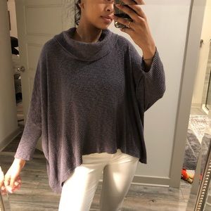 FREE PEOPLE DOLMAN OPEN BACK TOP